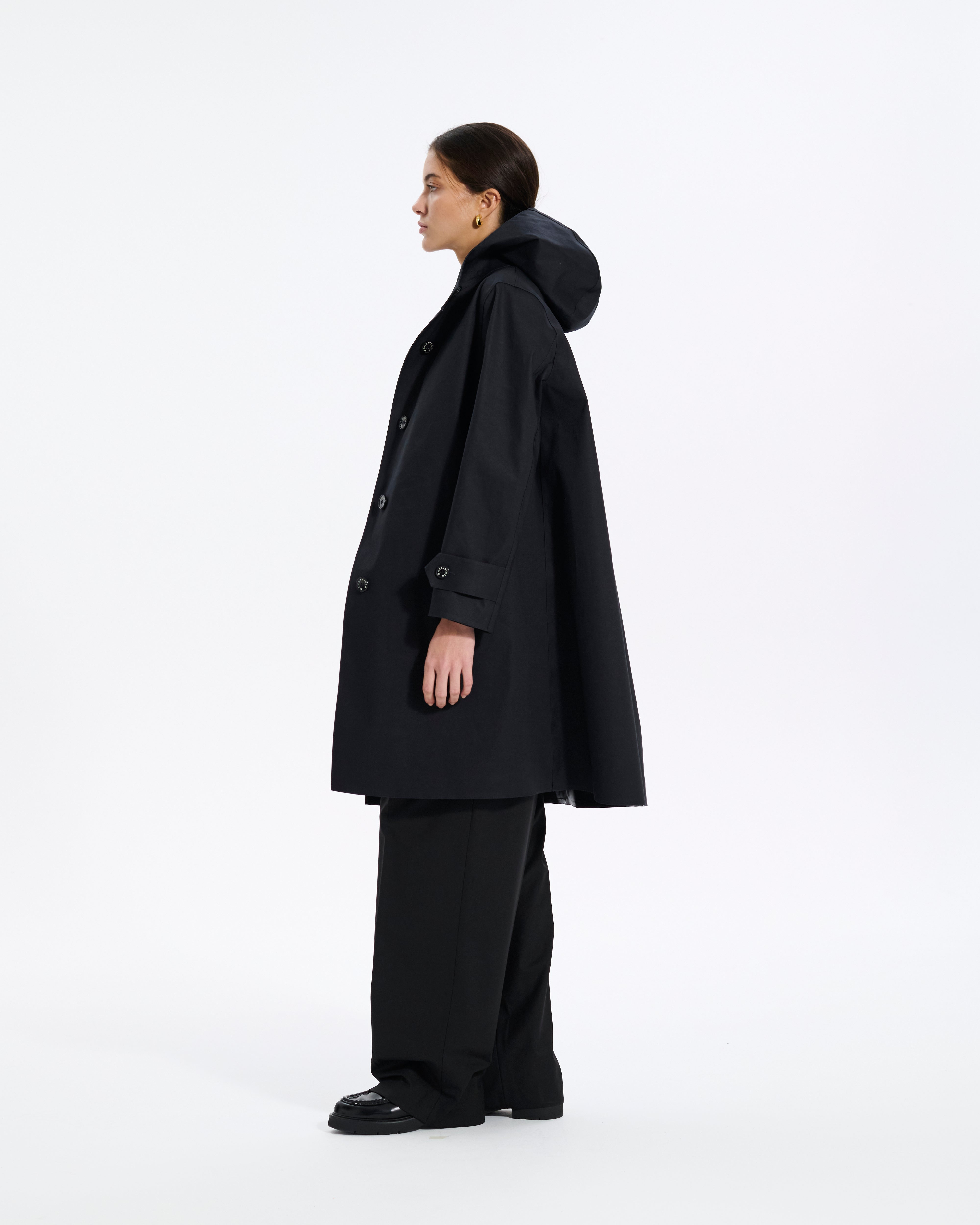 Watten Rubberised Hooded 3/4 Length Coat - 3