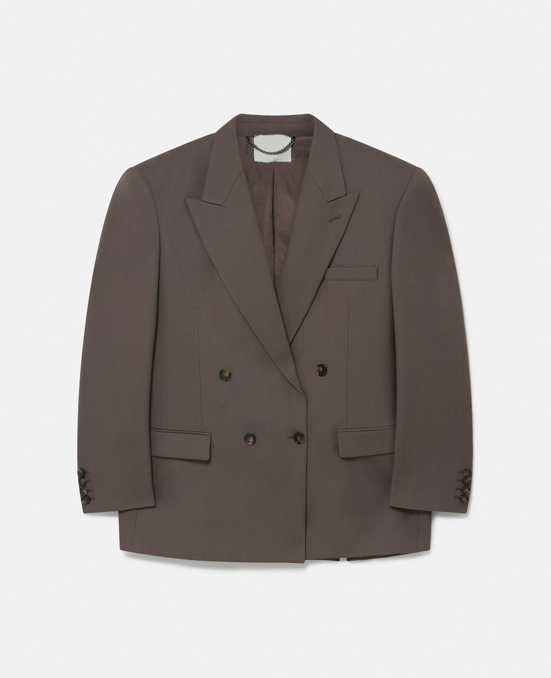 Oversized Double-Breasted Blazer - 1
