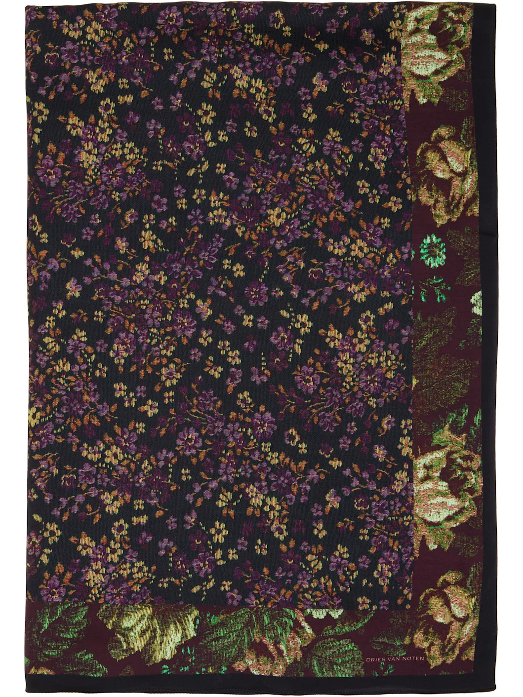 Black & Burgundy Flara Scarf - 1