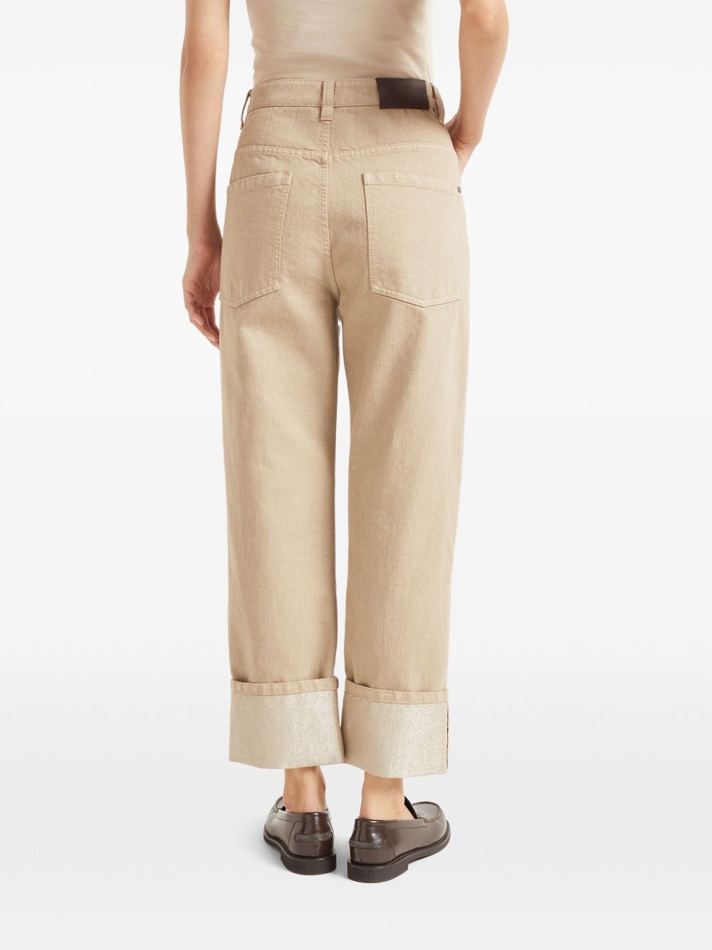 straight-leg cropped trousers - 4