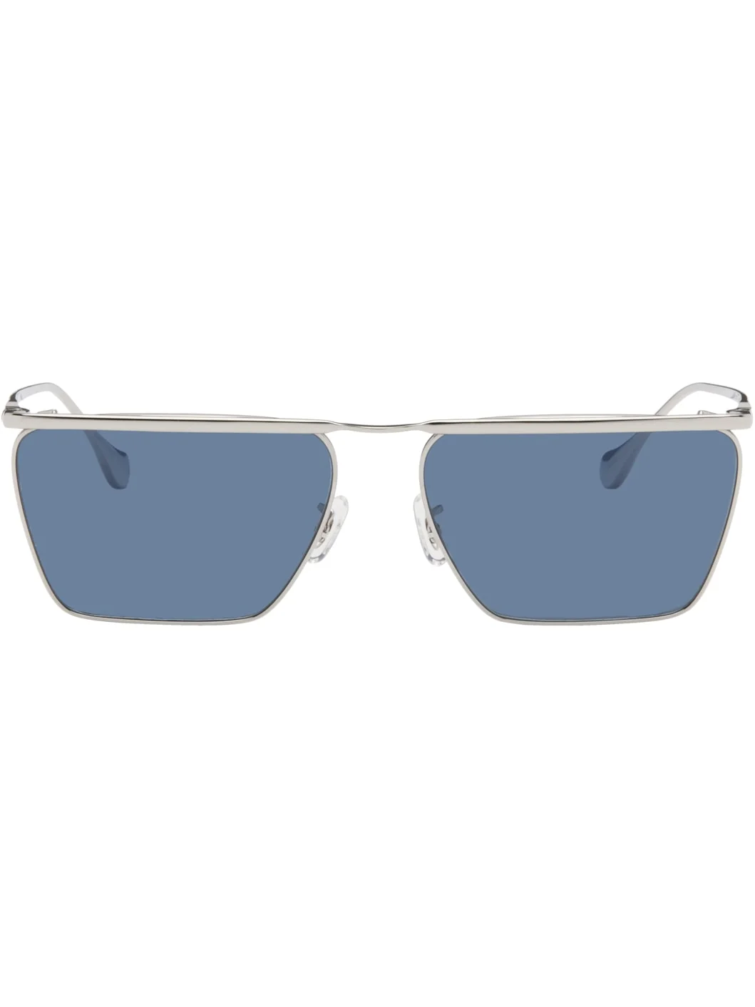 Silver Oliver Peoples Wireframe 'Edition 2' Sunglasses - 1