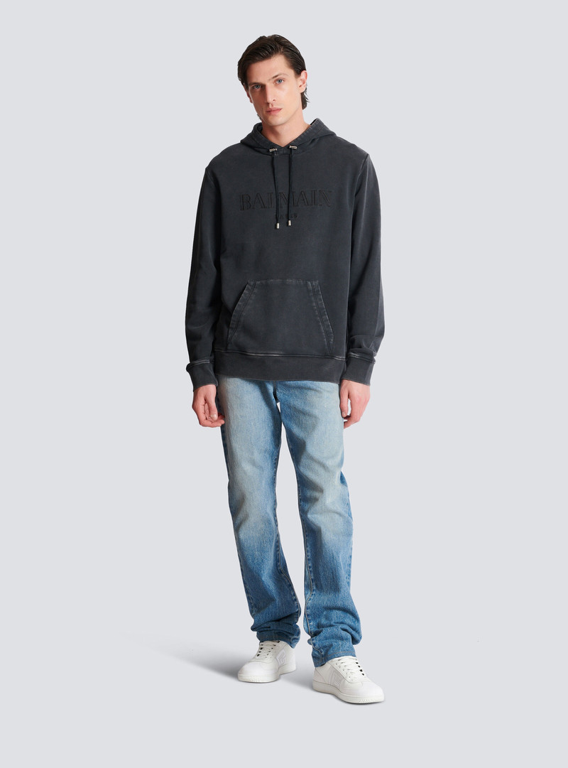 Balmain Vintage Balmain embroidered hoodie outlook