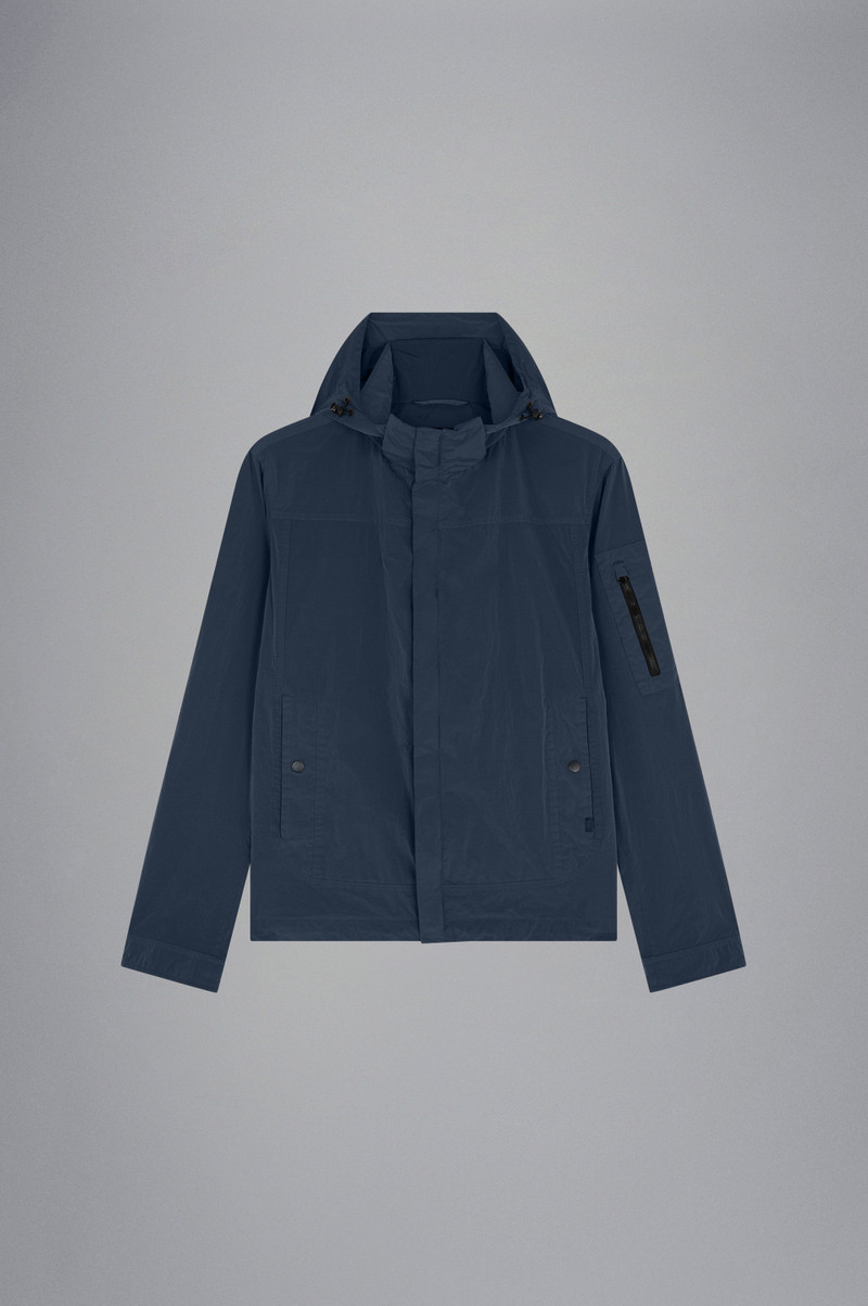 GARMENT DYED CRINCKLE NYLON WINDBREAKER 1