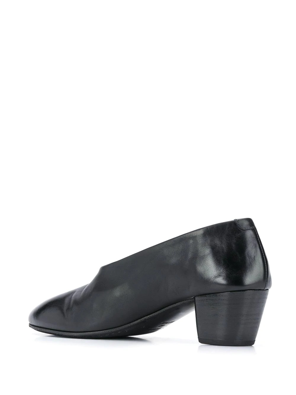 round toe mid-heel pumps - 3