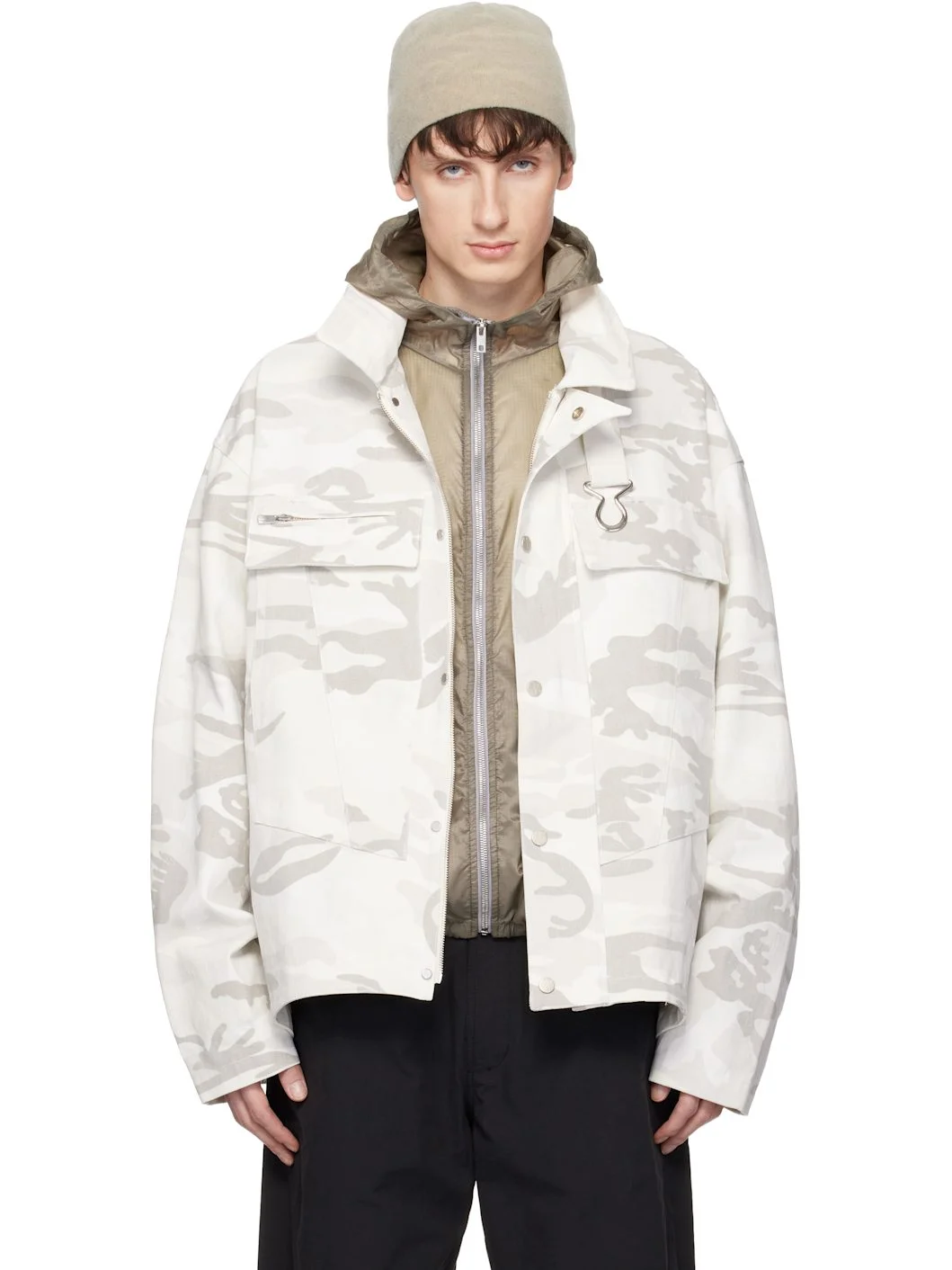 SSENSE Exclusive Off-White FF Bunker Jacket - 1