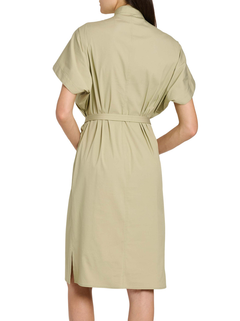 Women's Poplin Storm Flap Shirtdress - Burnt Sage 5