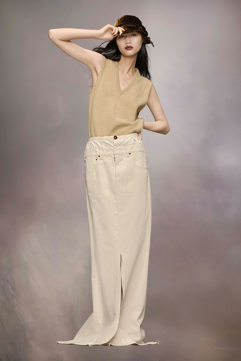Anonymity of the lining denim skirt - 1
