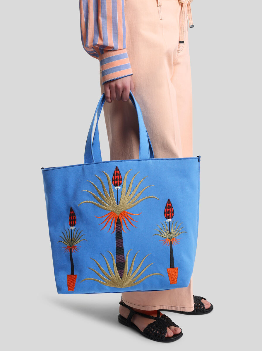 ETRO X AGOSTINO IACURCI LARGE CANVAS TOTE BAG - 2
