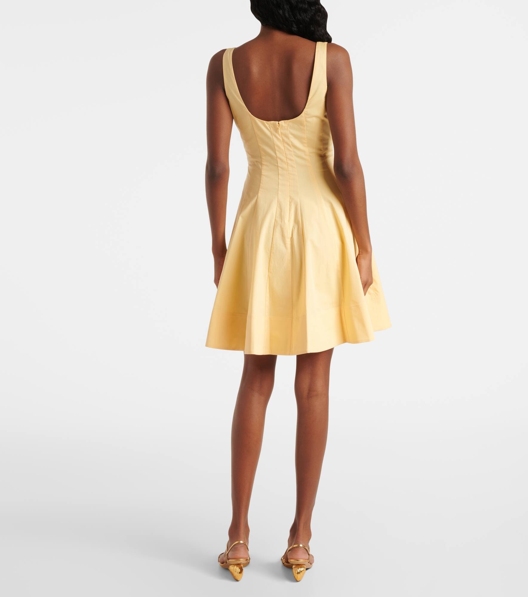 Romy gathered cotton minidress - 3