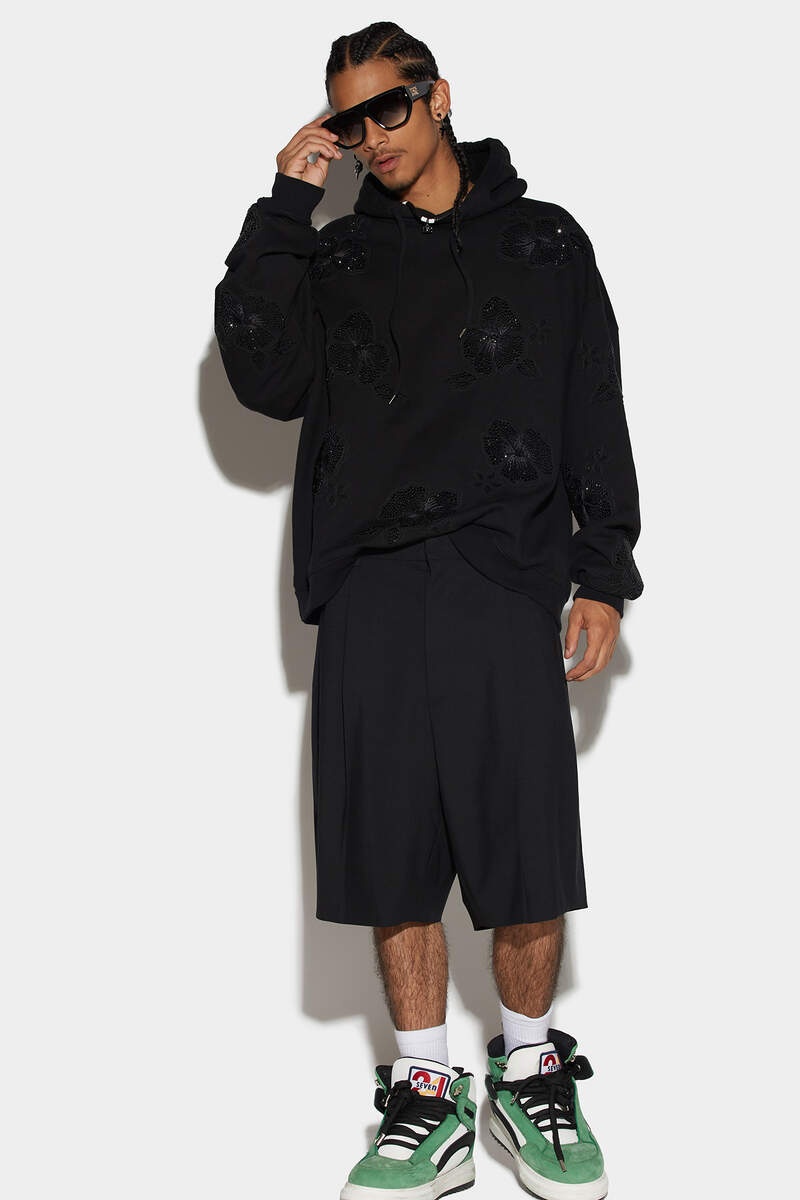 TWO PLEATS SURF SHORTS - 1