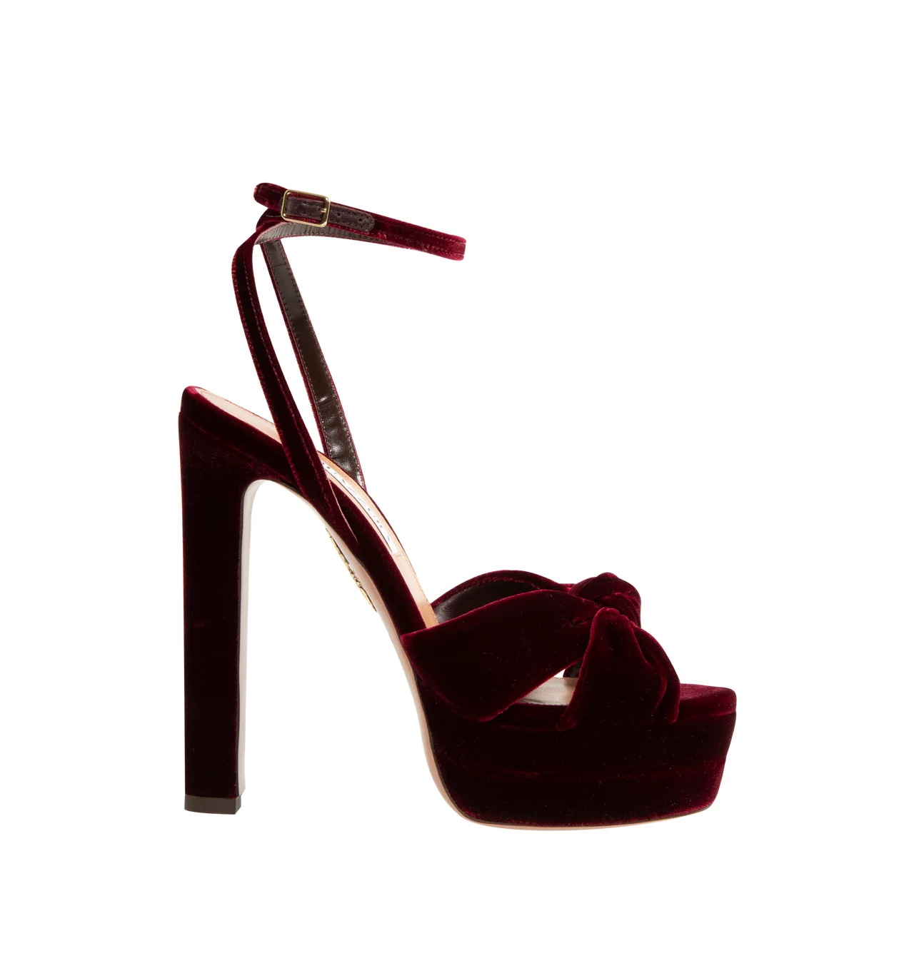 Cupid Plateau Velvet Platform Heel - 1