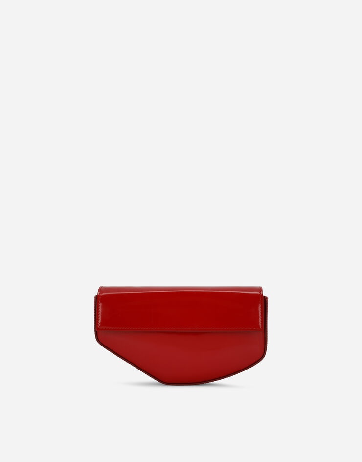 Polished calfskin moon bag with DG logo - 4