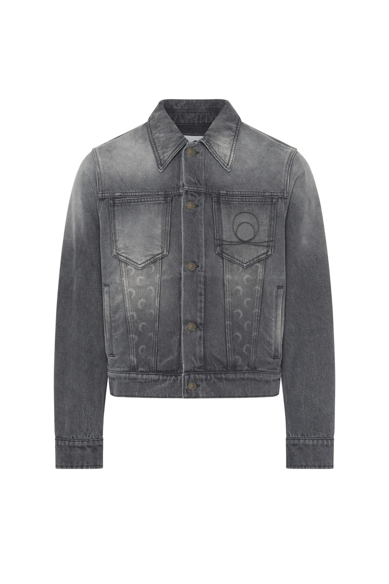 Moon Laser Grey Wash Denim Jacket 1