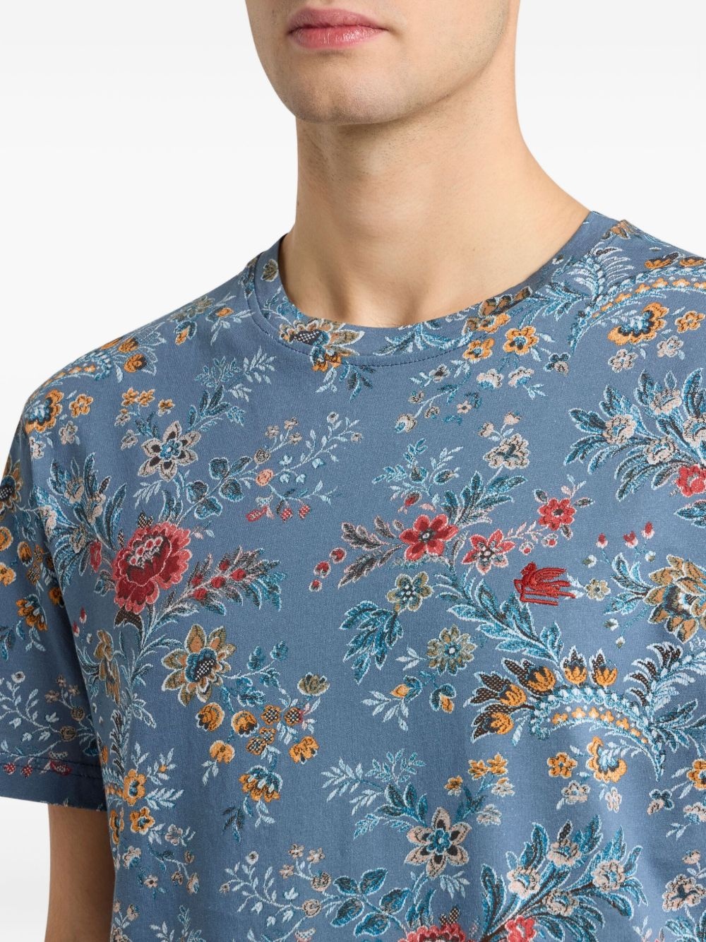 floral-print T-shirt - 4