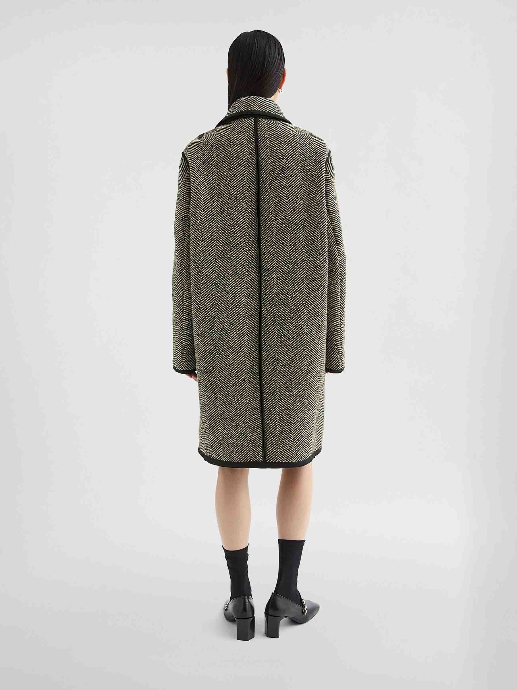 LONG TWEED COAT - 2