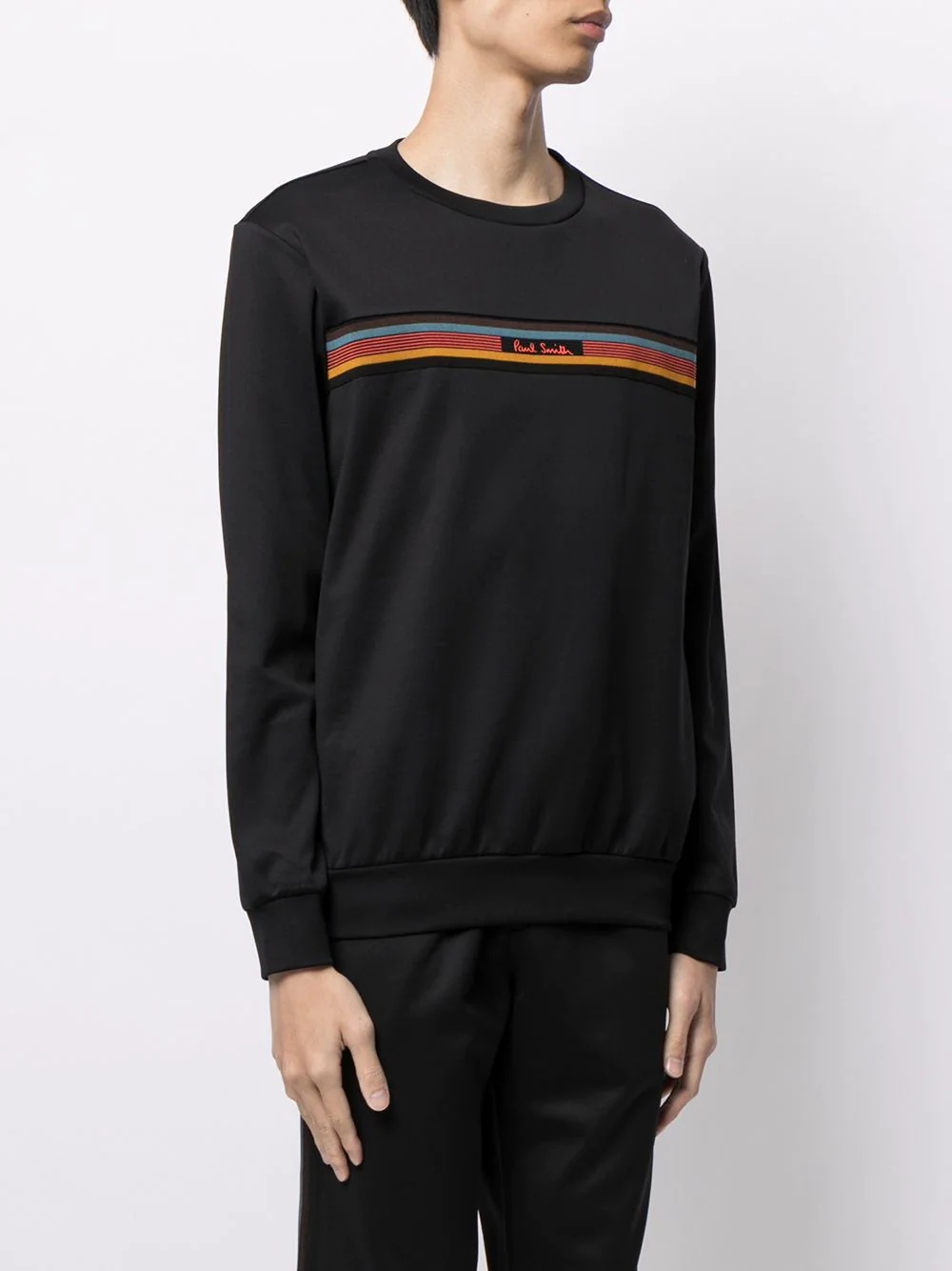 rainbow-stripe sweatshirt - 3