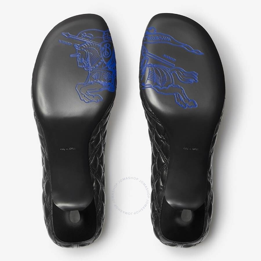 Burberry EKD Leather Baby Pumps - 5