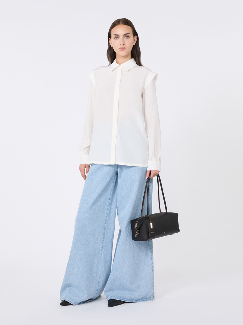Max Mara ZIRLO Straight-fit silk shirt outlook