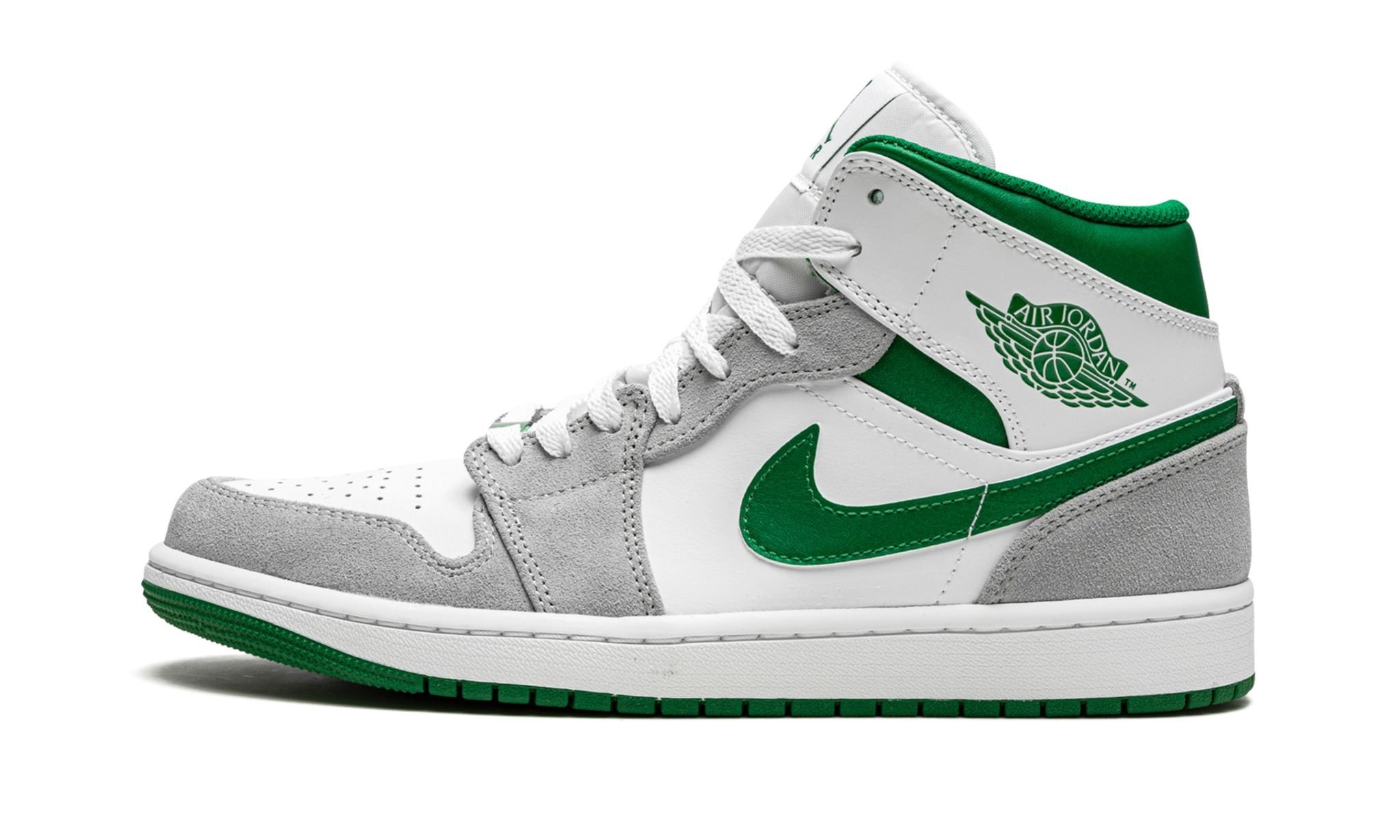 Air Jordan 1 MID SE "Grey / Pine Green / White" - 1