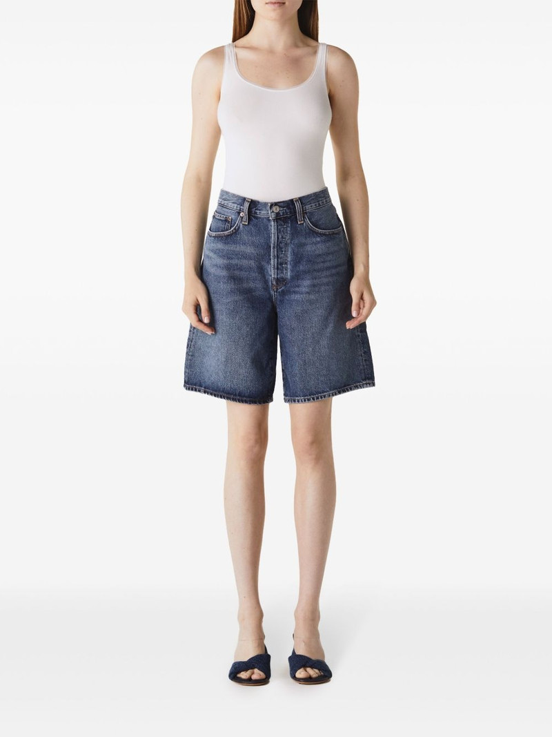 AGOLDE wide-leg denim shorts outlook