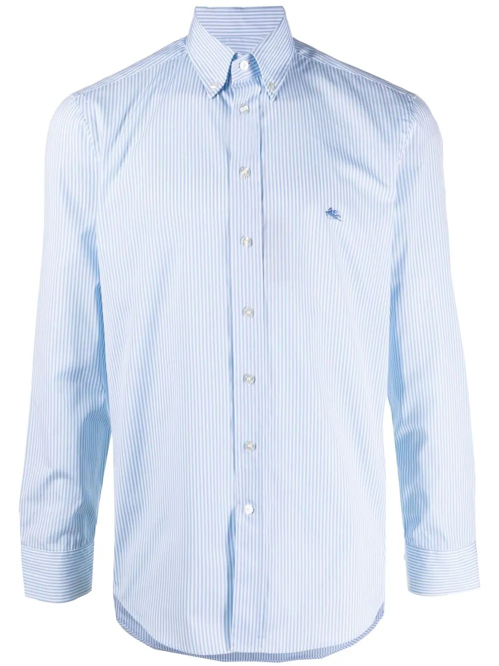 stripe-print cotton shirt - 1