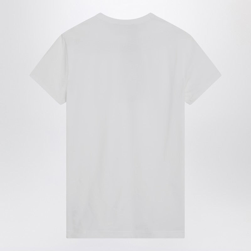 Dolce&Gabbana White T-Shirt With Logo Embroidery Men - 2