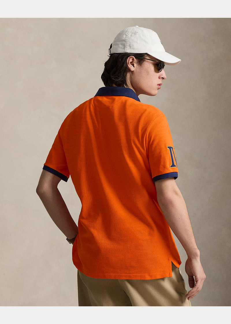 Classic Fit Crest Mesh Polo Shirt 4