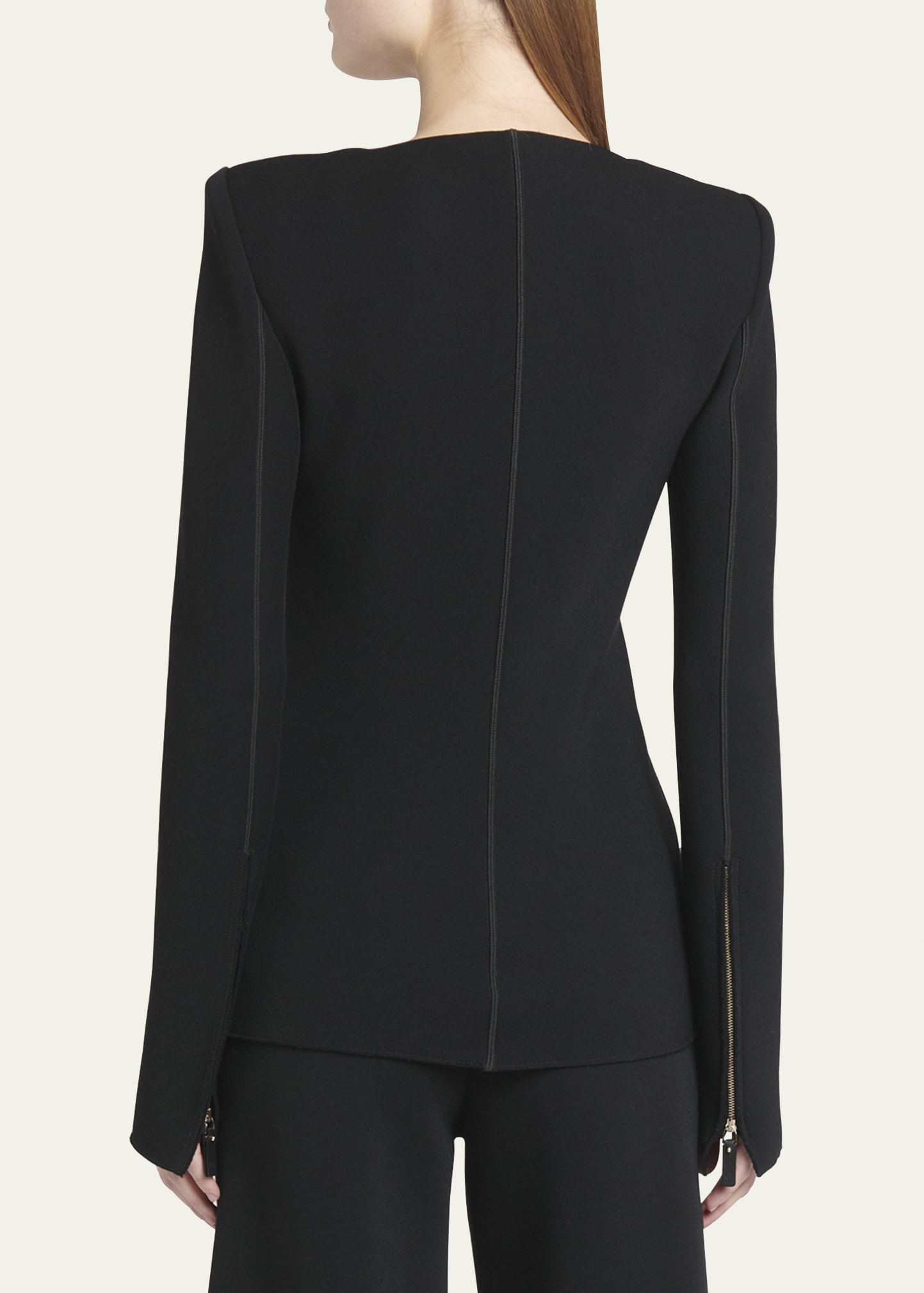 Double-Jersey Virgin Wool Zip Jacket - 3