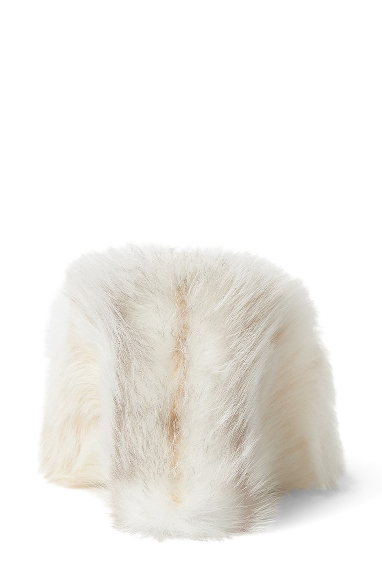 Fendi Acro Genuine Shearling Wedge Mule Sandal in Fawn Light at Nordstrom - 4