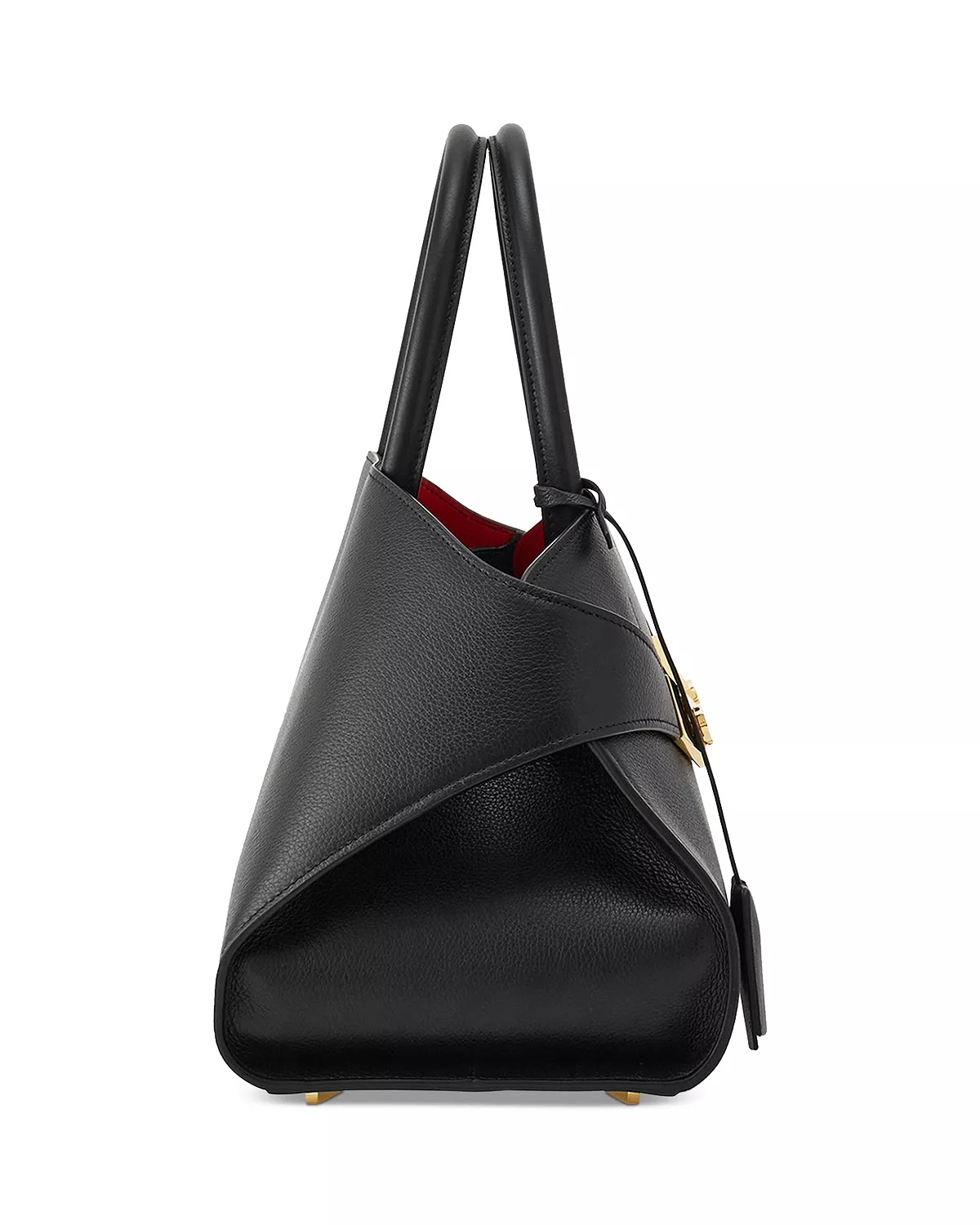 Hug Top Handle Leather Handbag - 5