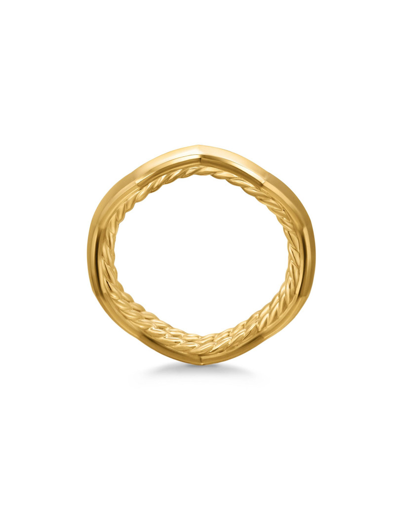 Women's Zig Zag Stax Ring in 18K Yellow Gold, 3MM - Gold 4