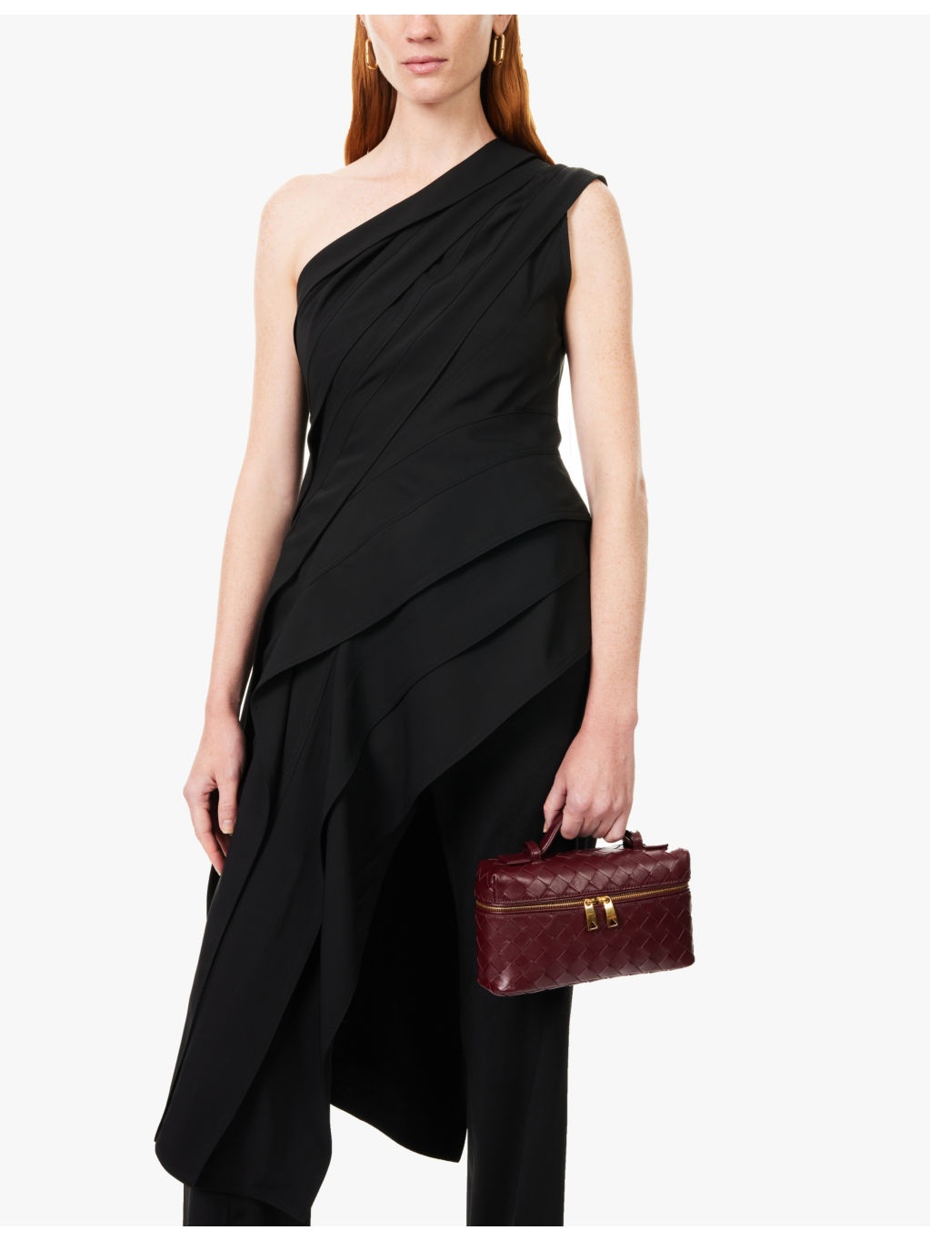 Bang Bang intrecciato-weave leather vanity cross-body bag - 2
