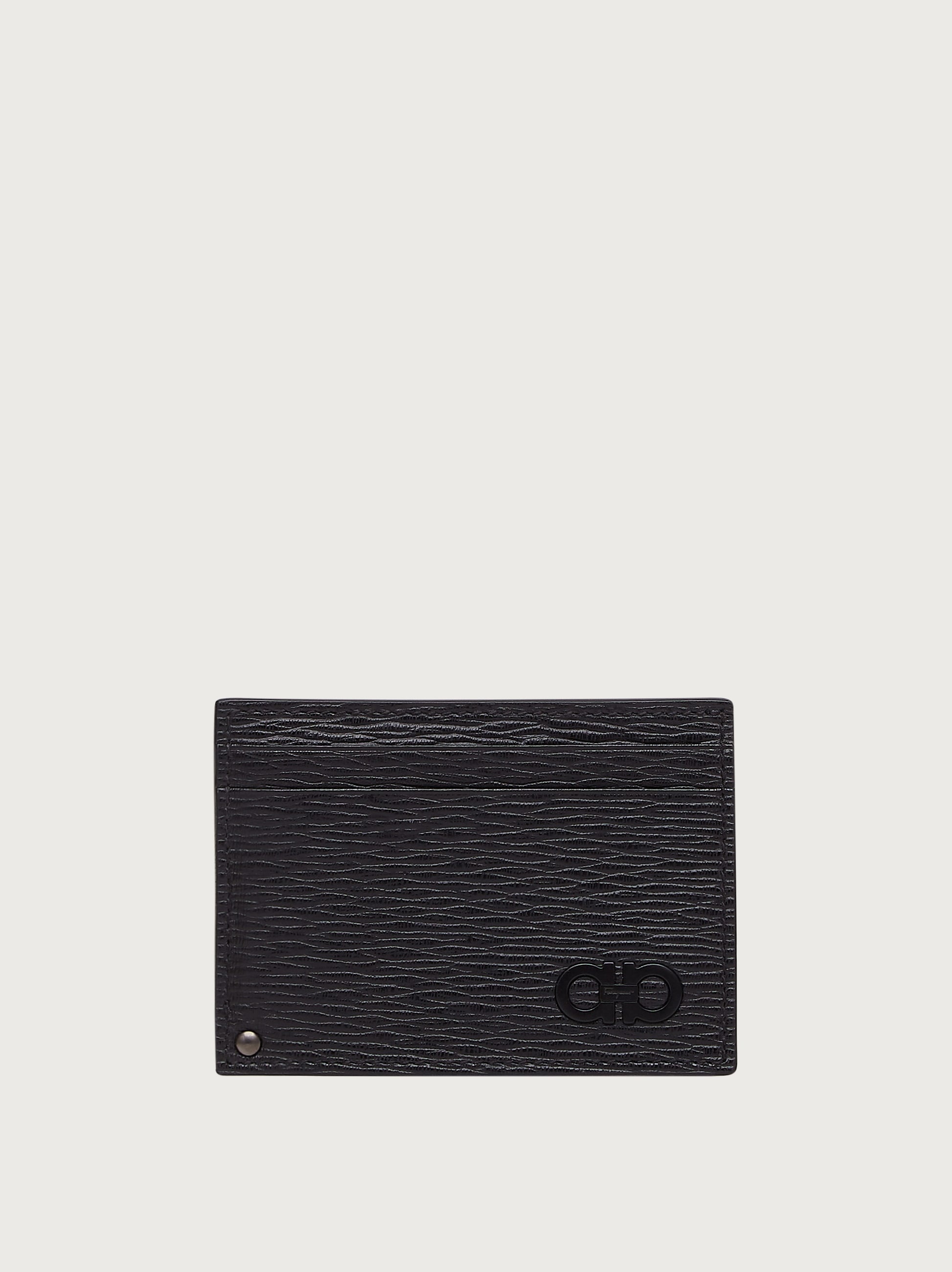 Gancini card holder with pull-out ID window - 1