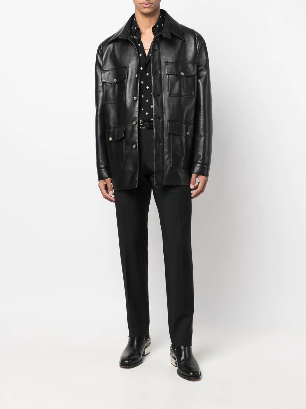 mid-rise tailored trousers - 3