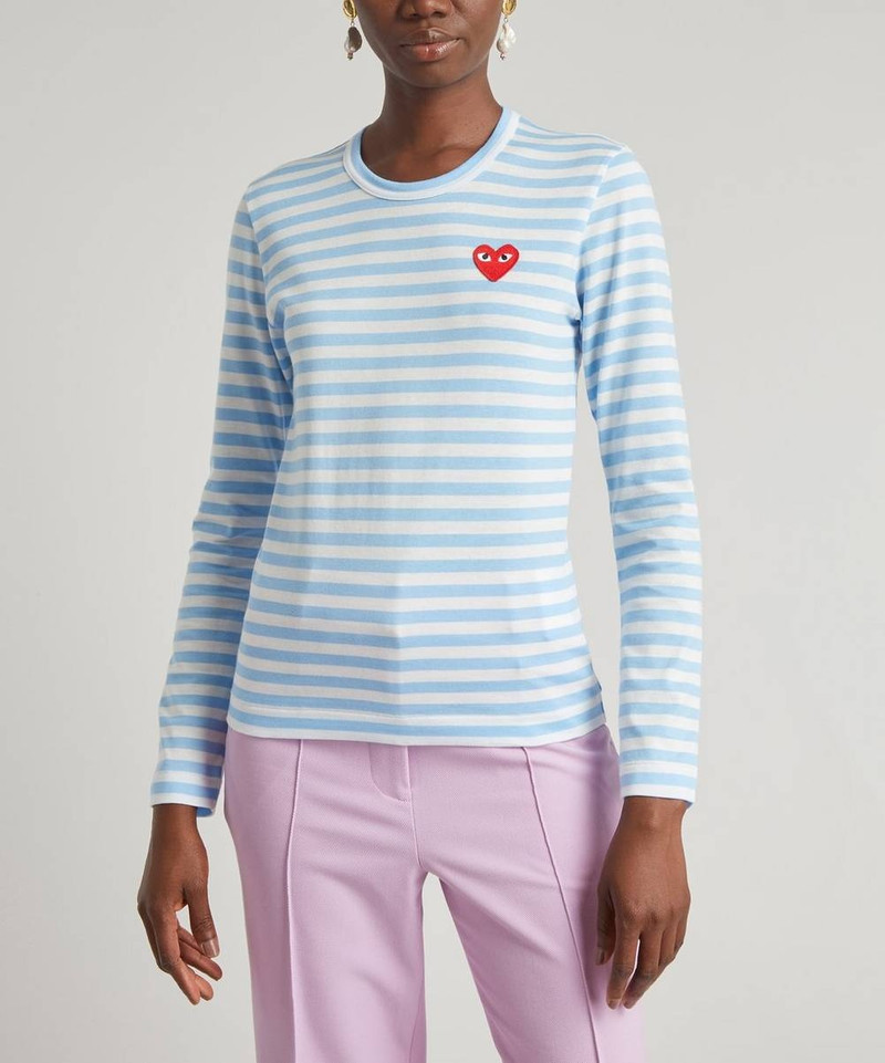 Comme des Garçons PLAY Striped Long-Sleeve T-Shirt outlook