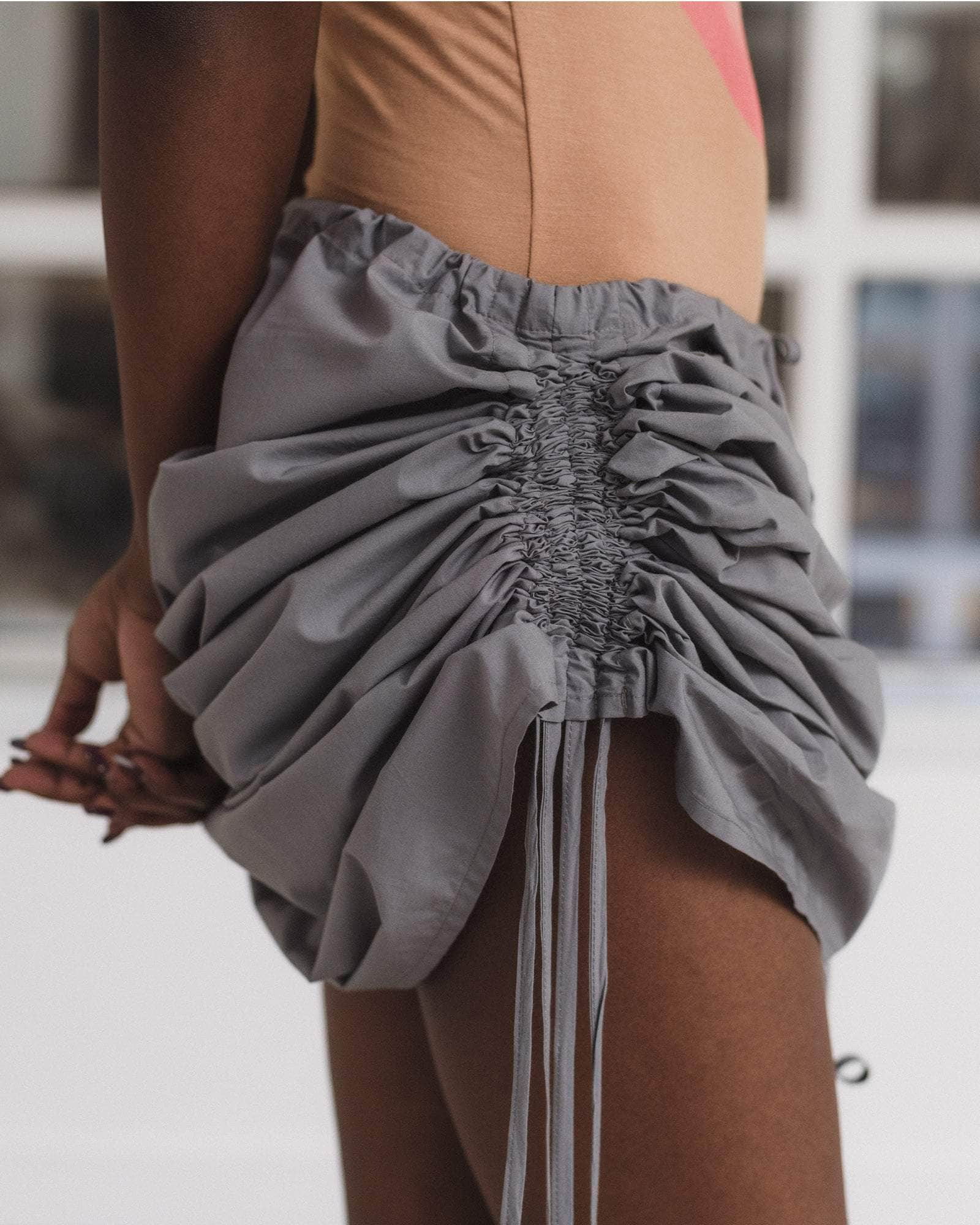 Pictorial Strap Skirt - Organic Cotton Poplin - 5