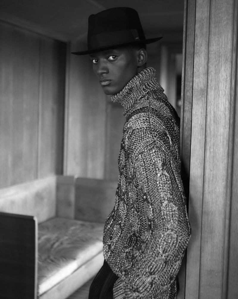 SAINT LAURENT turtleneck sweater in viscose outlook