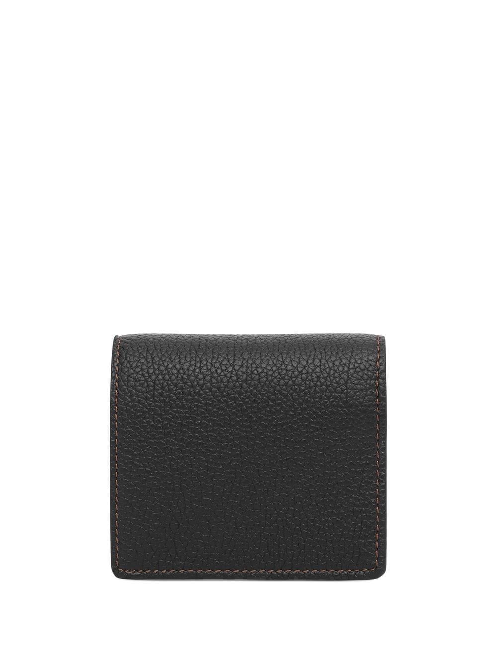 Burberry TB Monogram Grainy Leather Wallet Black