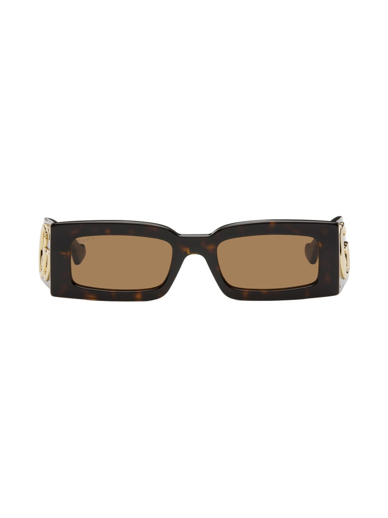 Brown Rectangular Sunglasses 1
