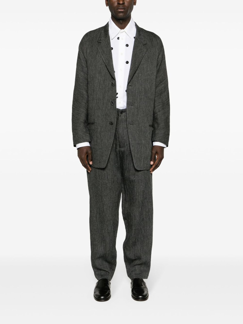 Yohji Yamamoto tapered linen trousers outlook