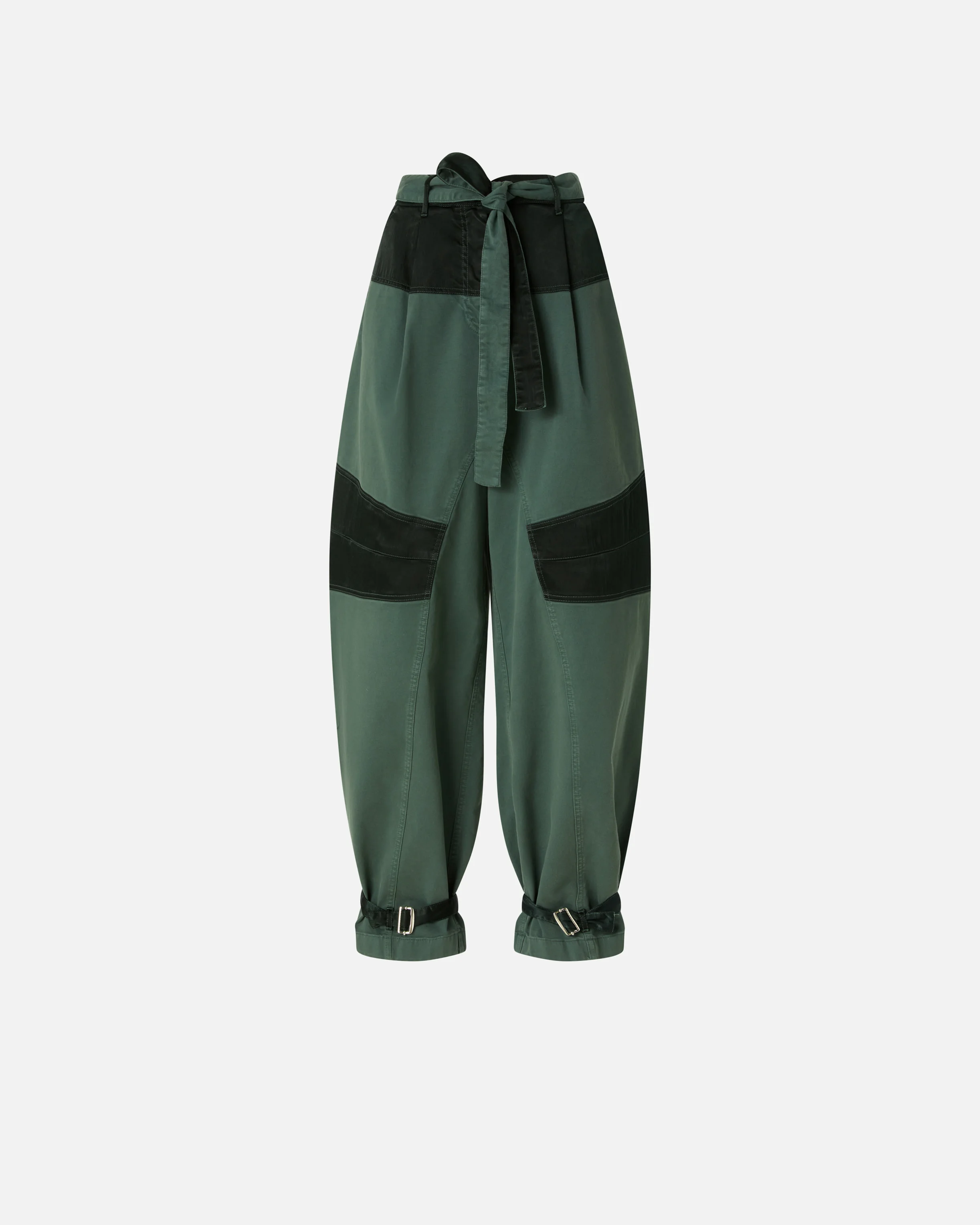 UTILITY TROUSERS WITH CONTRASTING INSERTS - 1