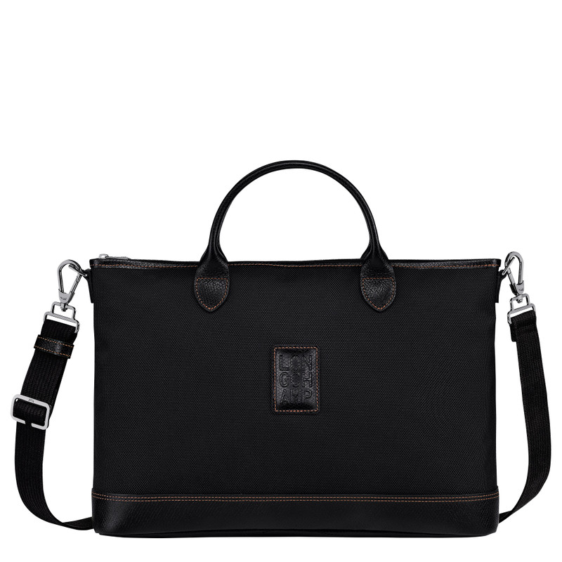 Boxford S Briefcase Black - Canvas 1