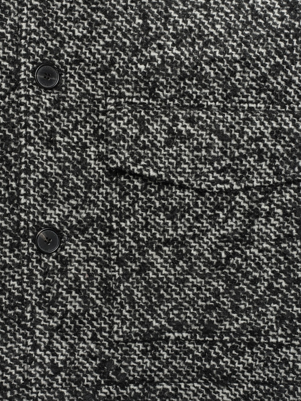 Tweed Trucker Jacket in Grey - 4