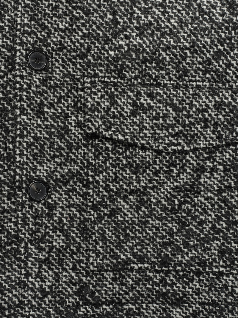 Tweed Trucker Jacket in Grey 4