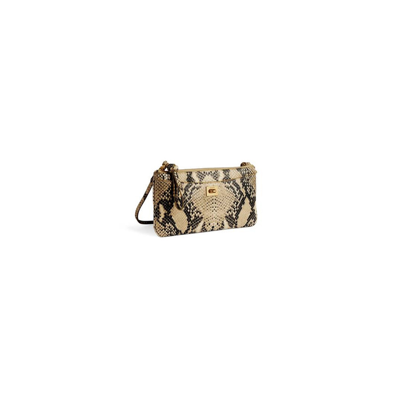 BALENCIAGA Women's Rodeo Phone Pouch in Natural outlook