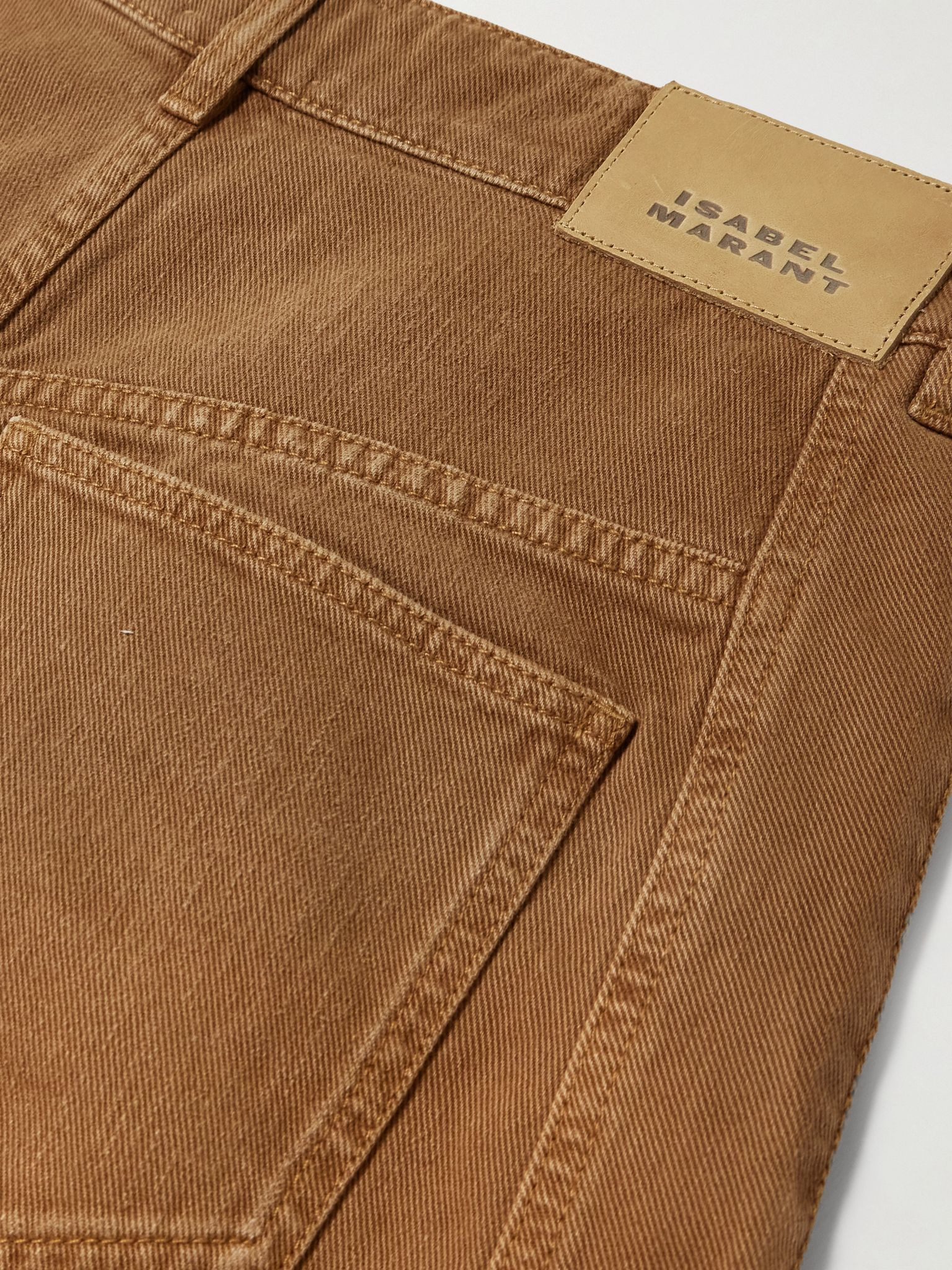 Oriane mid-rise barrel-leg jeans Brown - 6