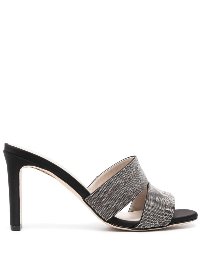 95mm bead-embellished leather mules 1