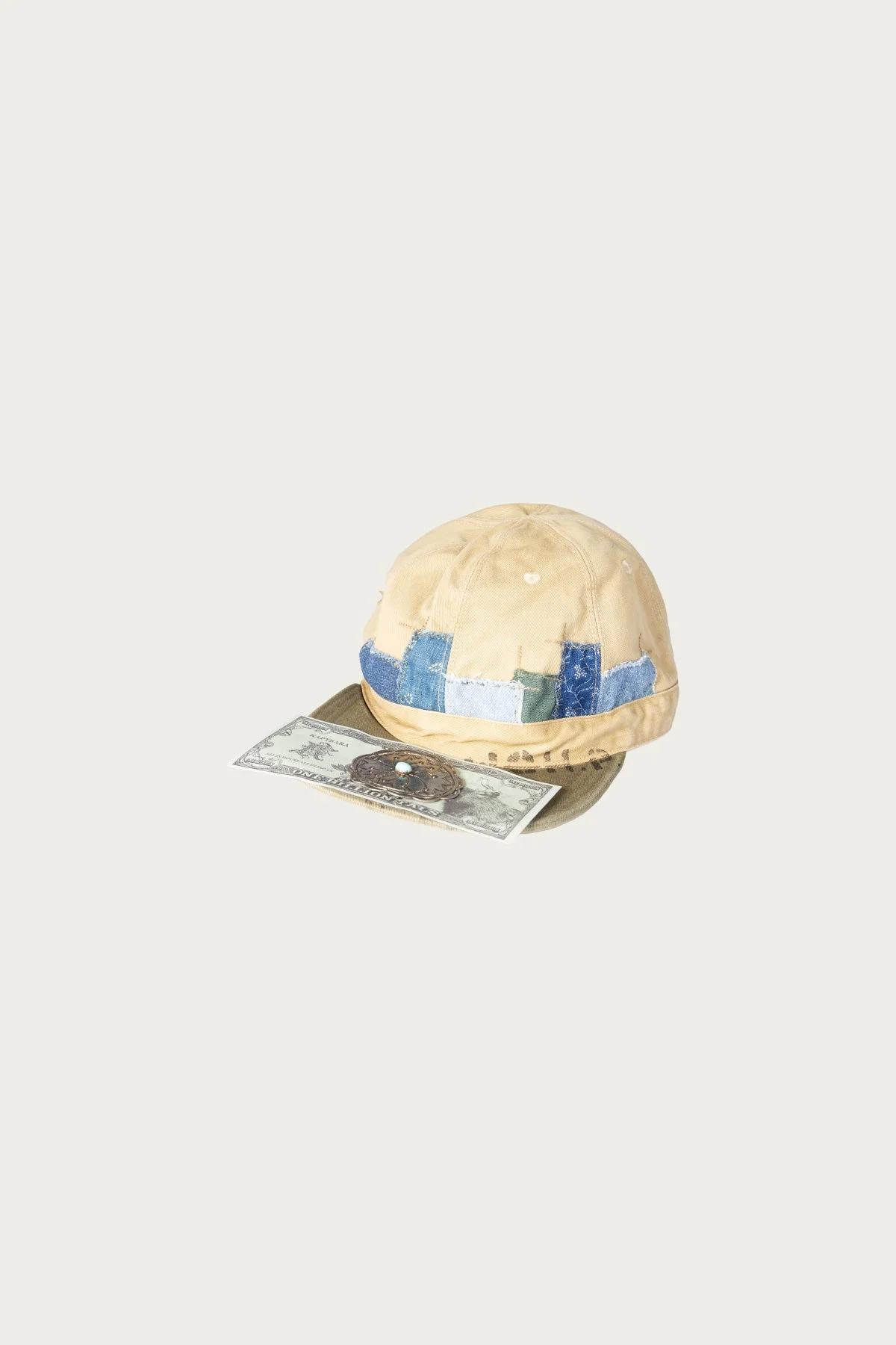 Chino BRIMFIELD Cap (BLUE BRICK) - Blue/Beige - 1