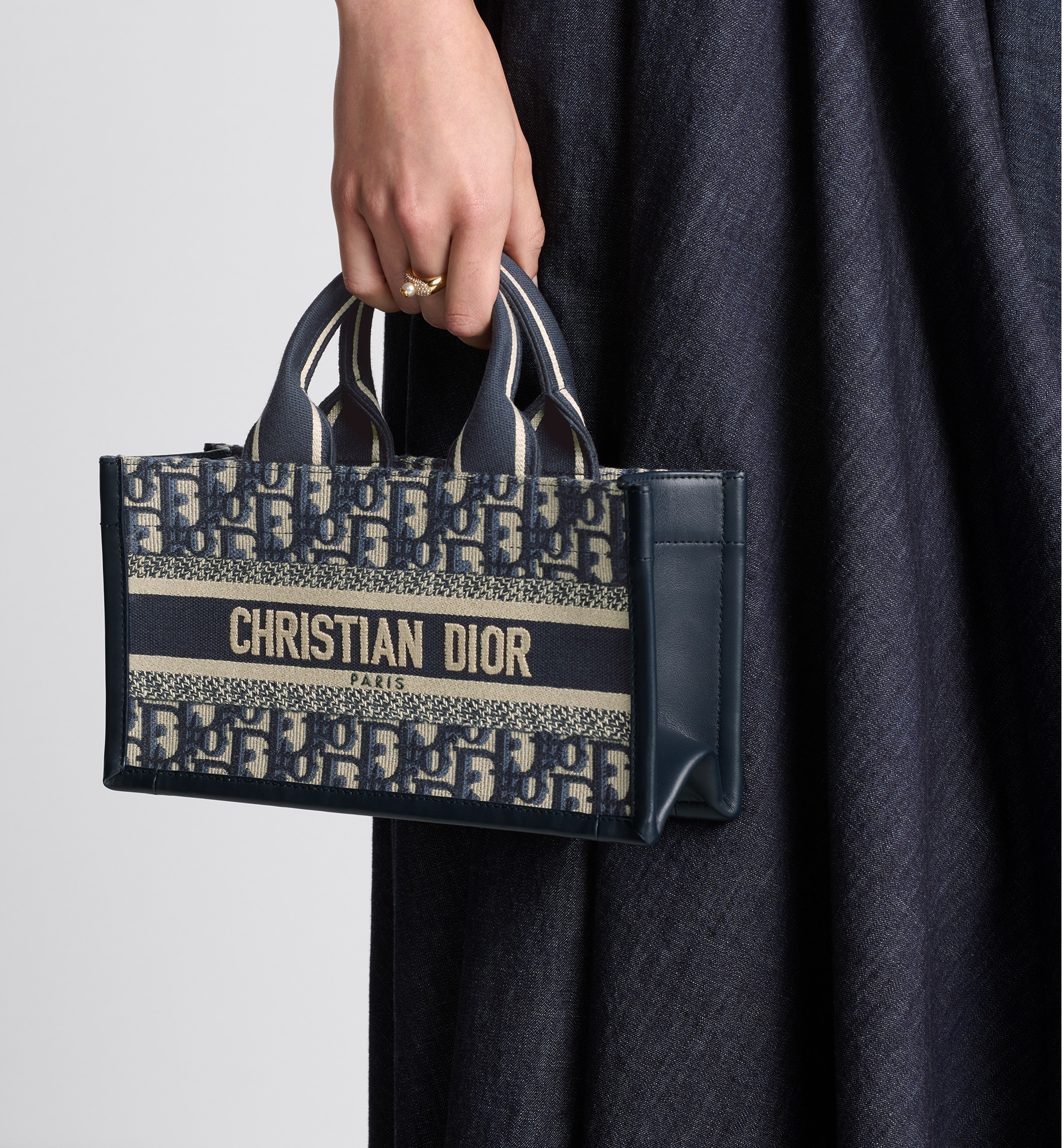 East-West Dior Book Tote with strap - 4