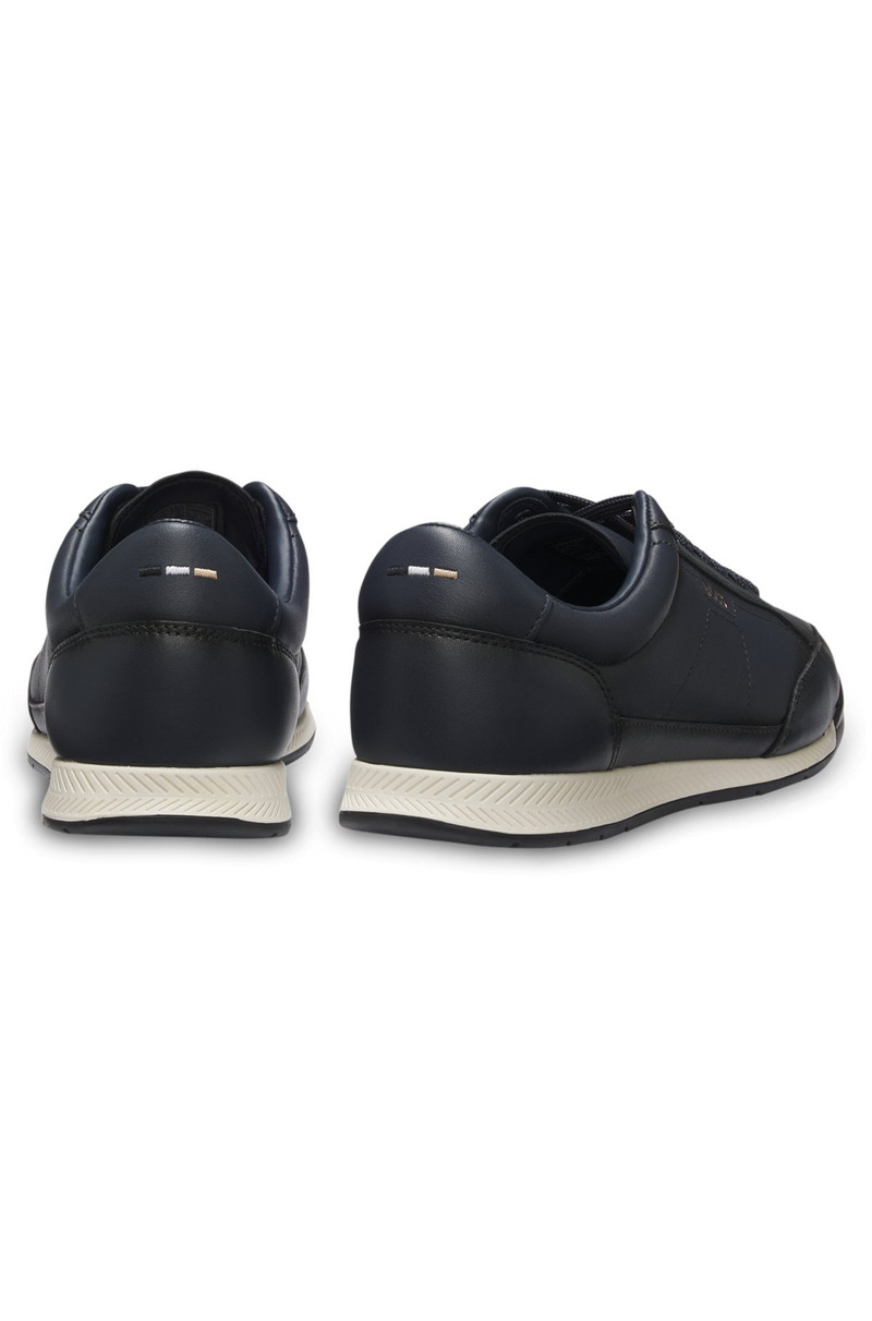 LEATHER TRAINERS WITH EMBOSSED LOGO 5